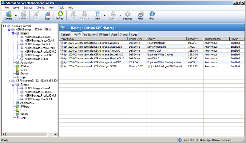 Click to view iStorage Server 3.0 screenshot