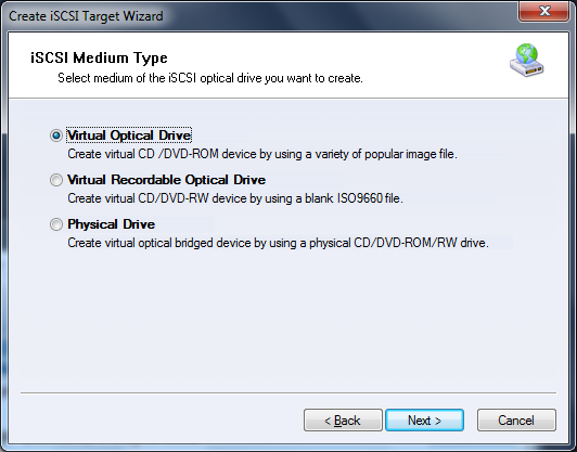 iSCSI Optical Drive